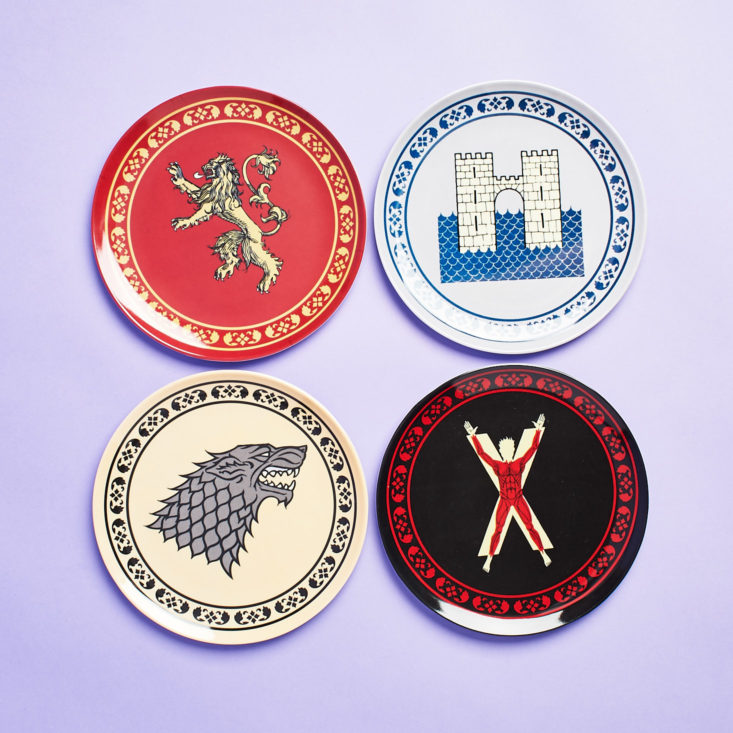Culturefly Game Of Thrones April 2019 plate set