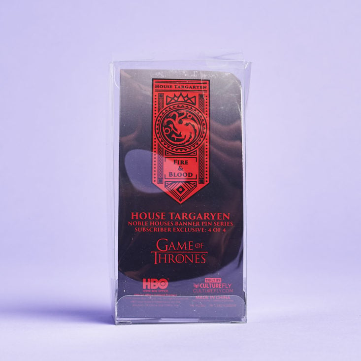 Culturefly Game Of Thrones April 2019 back of pin box