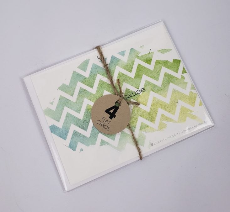 FLAIR And PAPER Subscription Box April 2019 - Set Of Flat Cards Front