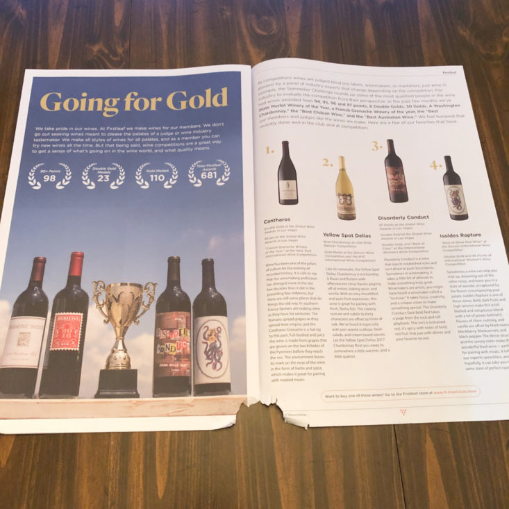 Firstleaf Wine Subscription March 2019 Review - Newsletter 4 Top