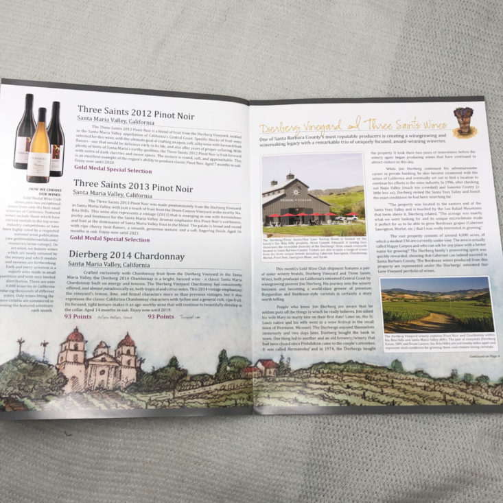 Gold Medal Wine Club April 2019 - The Wine Press Open Brochure Top