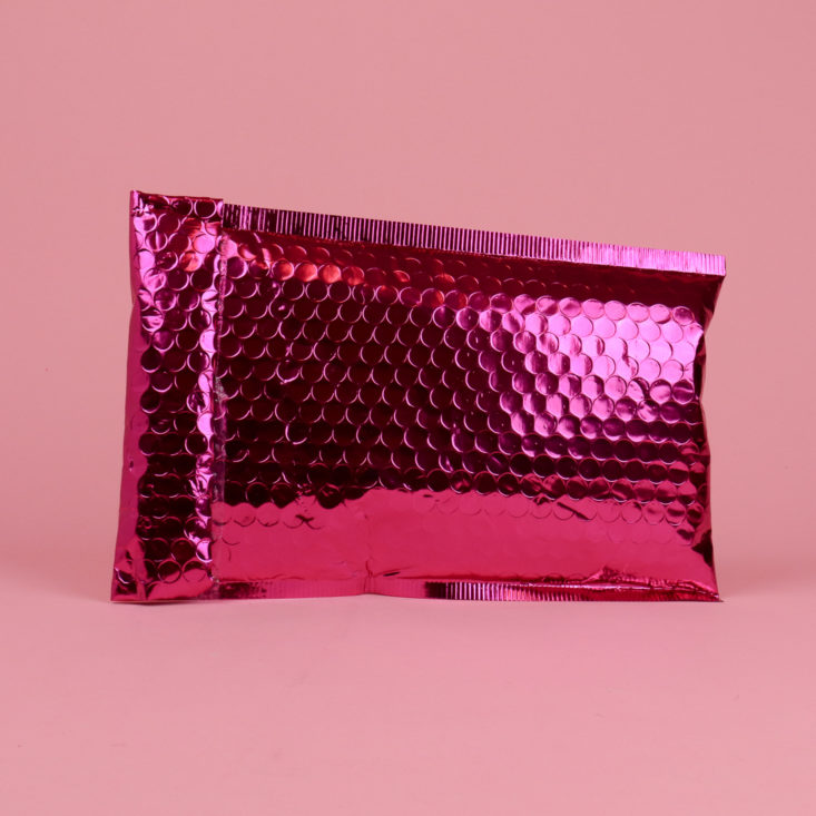 pink metallic package