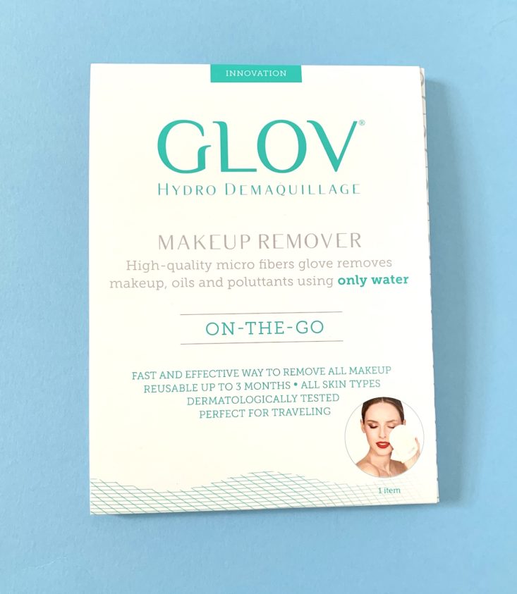 Kinder Beauty Box April 2019 - GLOV On-The-Go Makeup Remover Front Top