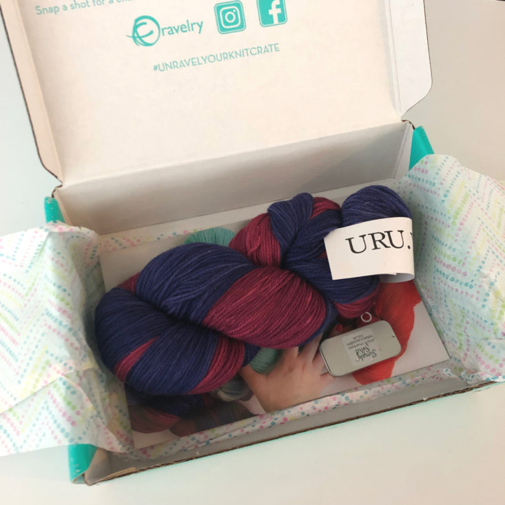KnitCrate Sock Crate April 2019 Review - Box Open Top