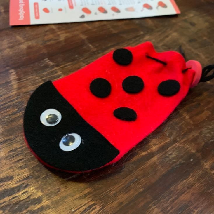 Koala Crate Bugs Review March 2019 - Ladybug Pouch 1 Top