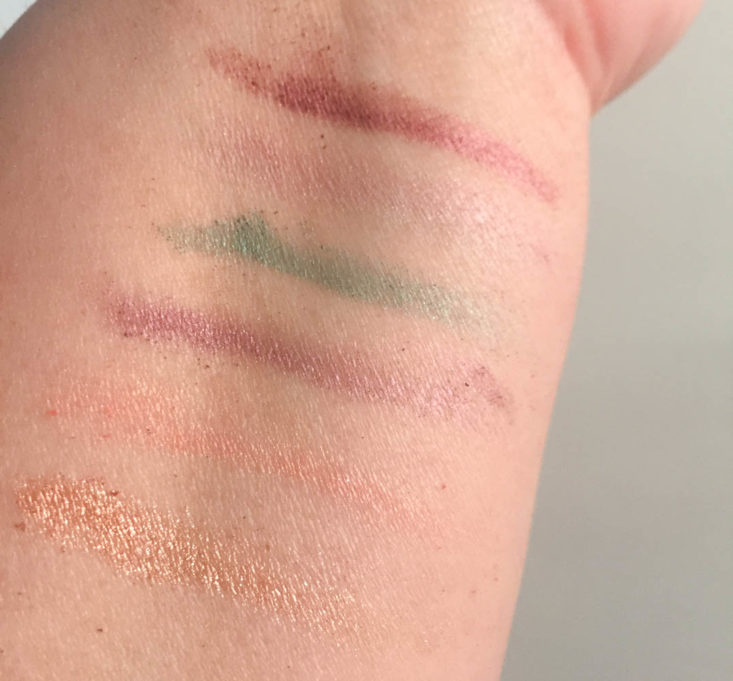 My Fashion Crate March 2019 - Chroma Eyeshadow Swatch Front