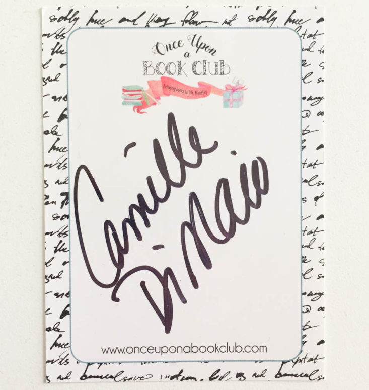 Once Upon A Book Club March 2019 - Book Plate
