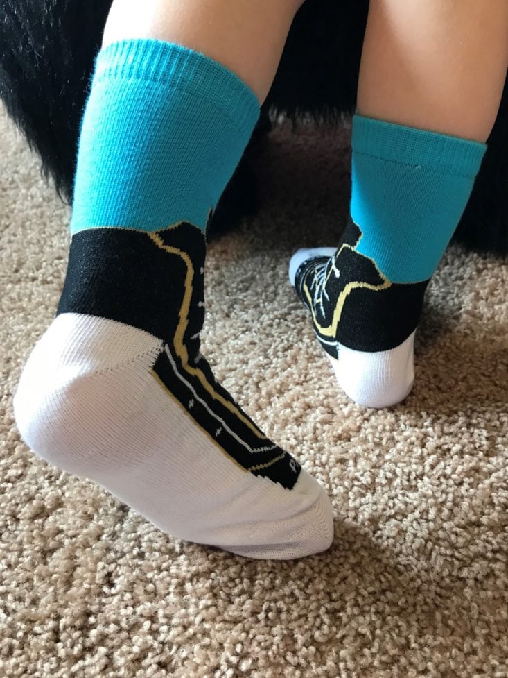 Panda Pals Kid’s Socks April 2019 - Shoe Sock Bottom On