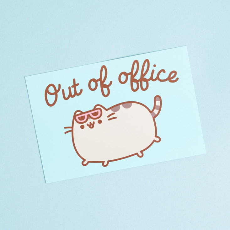 Pusheen Box Out of Office Info card