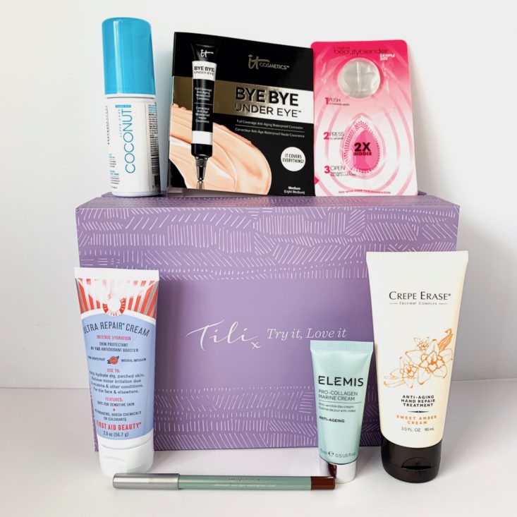 QVC Beauty TILI 7-Piece Collection Review April 2019 - All Products Group Shot Front