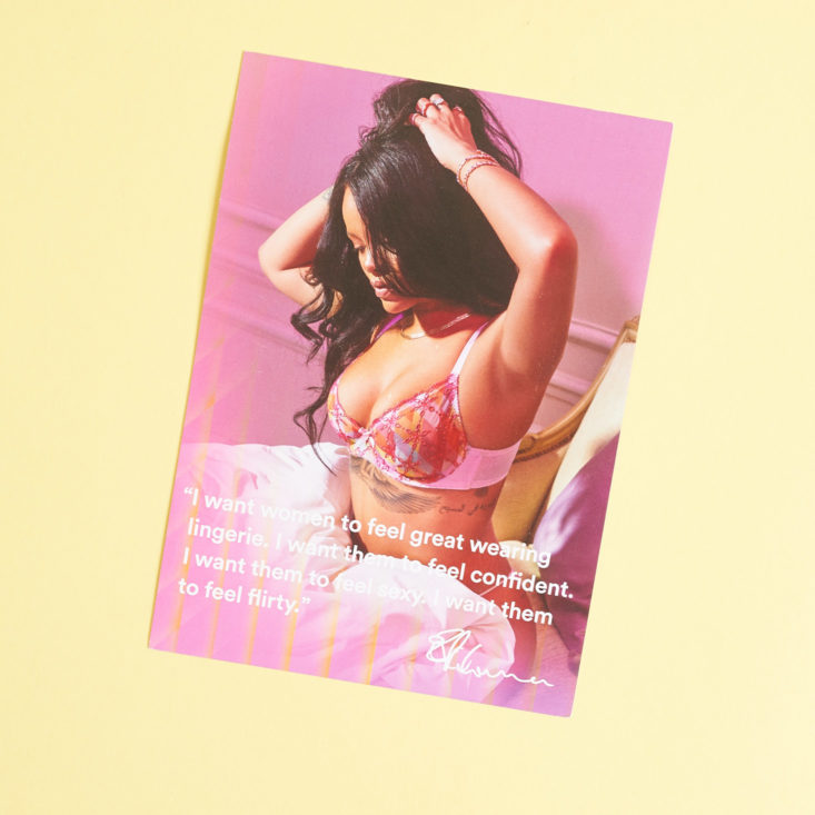 rihanna savage x fenty xtra vip box review april 2019 info card