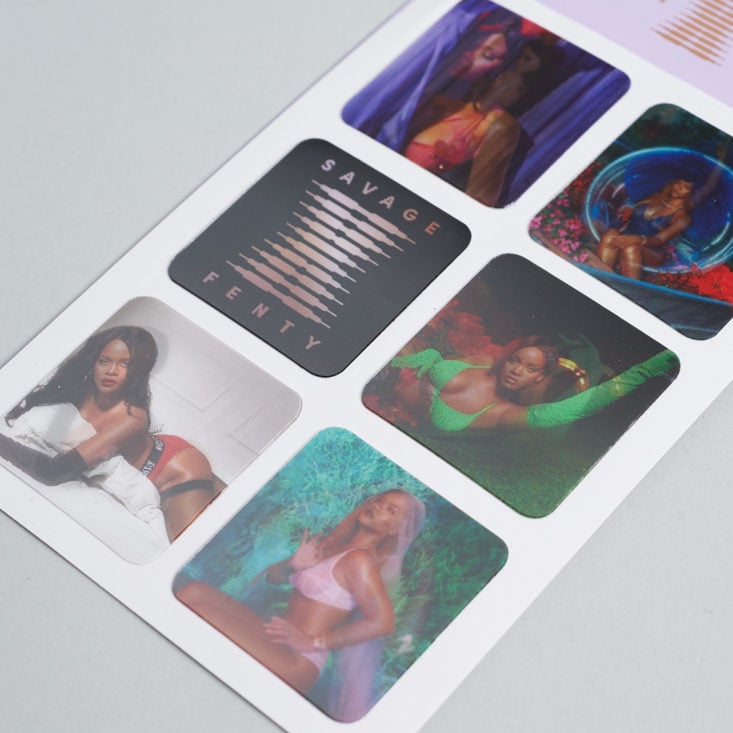 Savage x Fenty Xtra VIP Box march 2019 rihanna stickers