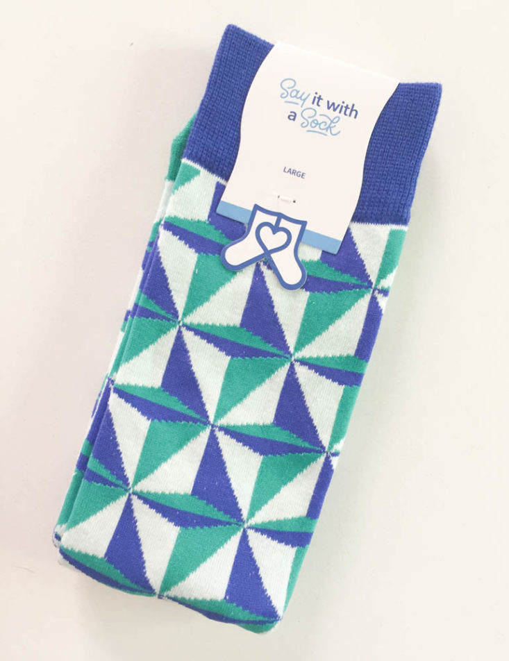 Say it with a sock mens two pair april 2019 - Printed 1 Top