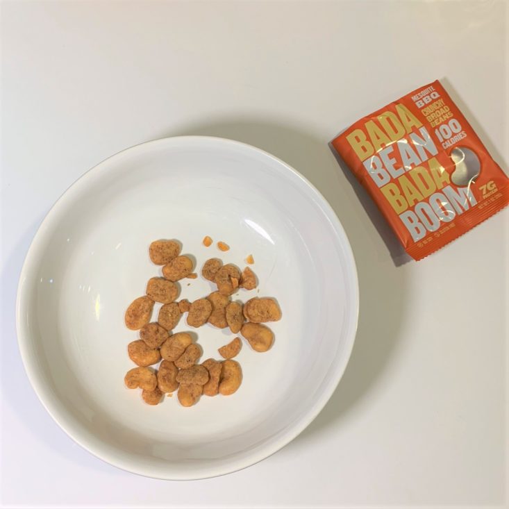 SnackSack Gluten-Free Review March 2019 - Bada Bean Bada Boom Broad Beans Plated Top