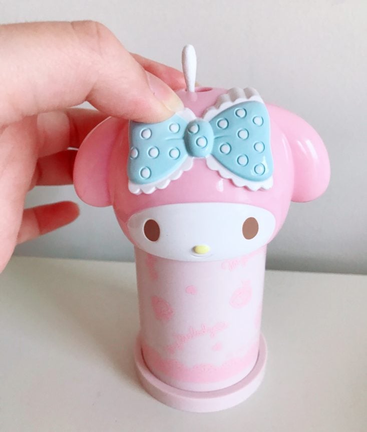 SoKawaii Easter Bunny Party Review April 2019 - My Melody Cotton Swab Dispenser Bobble Head Front