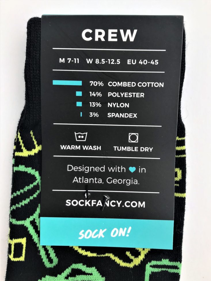 Sock Fancy Men April 2019 - Cinco De Mayo Man's Socks Tag Top 2