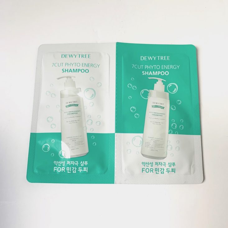 Sooni Mini Pouch April 2019 - Dewytree 7 Cut Shampoo Front