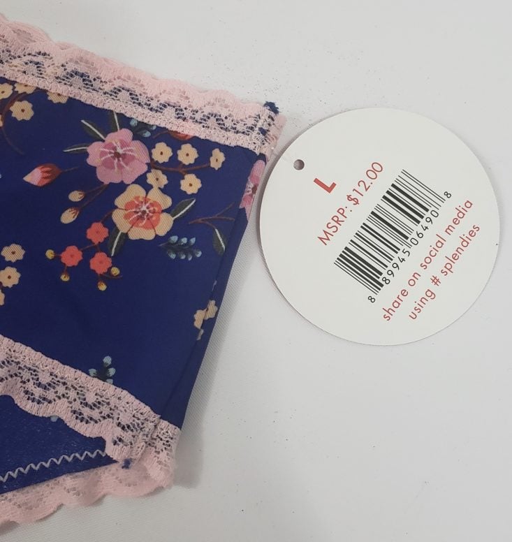 Splendies May 2019 - Blue Floral Panty Front 3