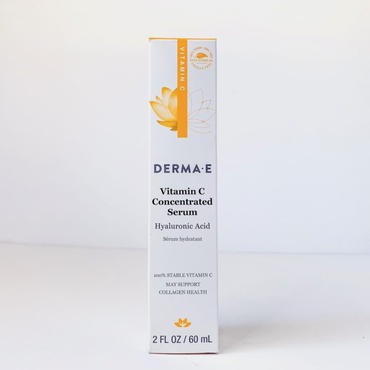 Spring Beauty Report April 2019 - Derma E Vitamin C Concentrated Serum Box Front