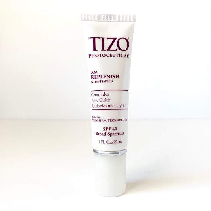 Spring Beauty Report April 2019 - Tizo AM Replenish SPF 40 Untinted Front