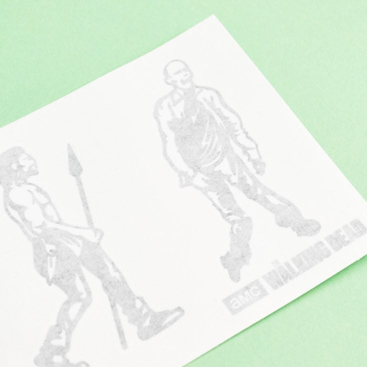 The Walking Dead Supply Drop April 2019 review decal detail
