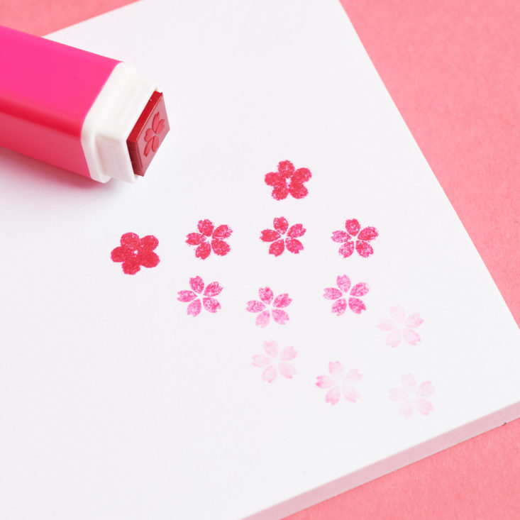 The Zakka Kit April 2019 sakura stamp sample