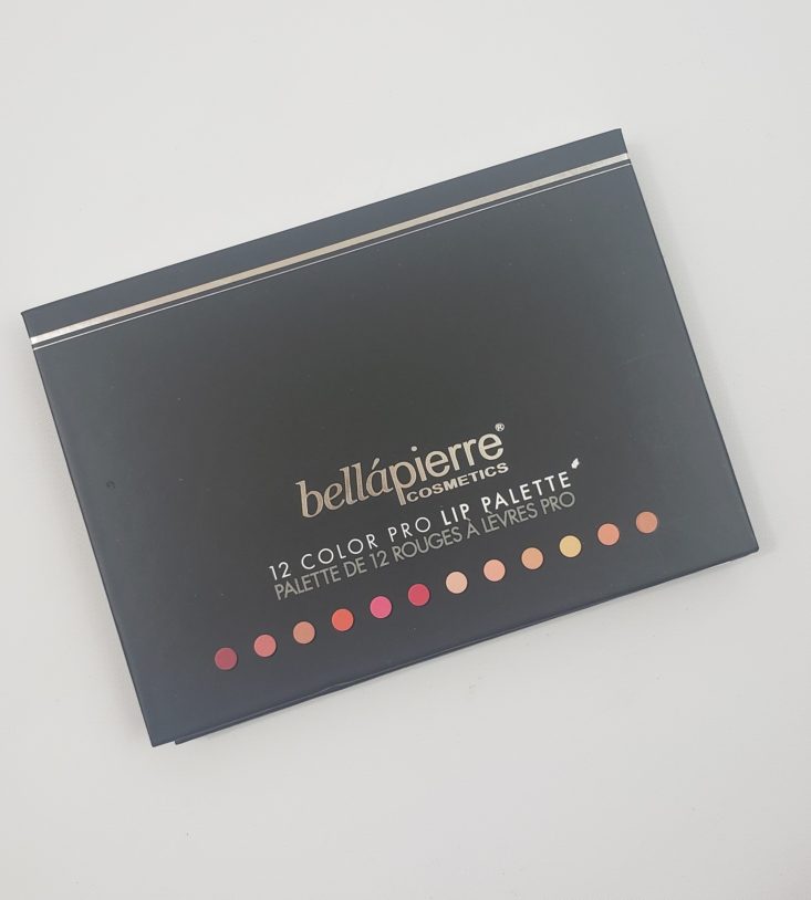 Tribe Beauty Box April 2019 - Bellapierre 12 Color Pro Lip Pallette Top