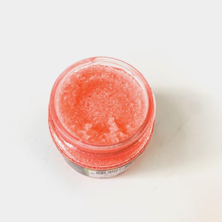 Ulta Pamper Yourself Bath & Body Must Haves April 2019 - Fizz and Bubble Watermelon Lip Scrub Container Open Top