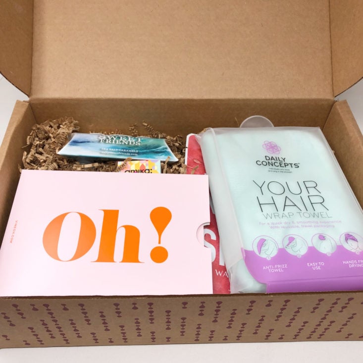 Vine Oh! “Oh! Happy Day” Box Review Spring 2019 - Box Open Top