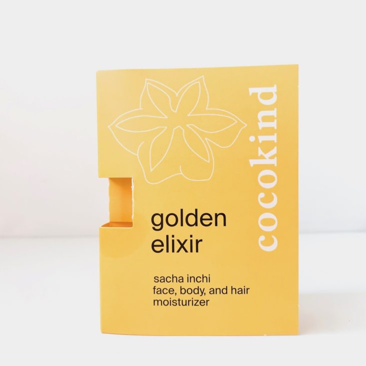 Whole Foods 24-Hour Beauty Bag Review April 2019 - Cocokind Golden Elixir Box Front