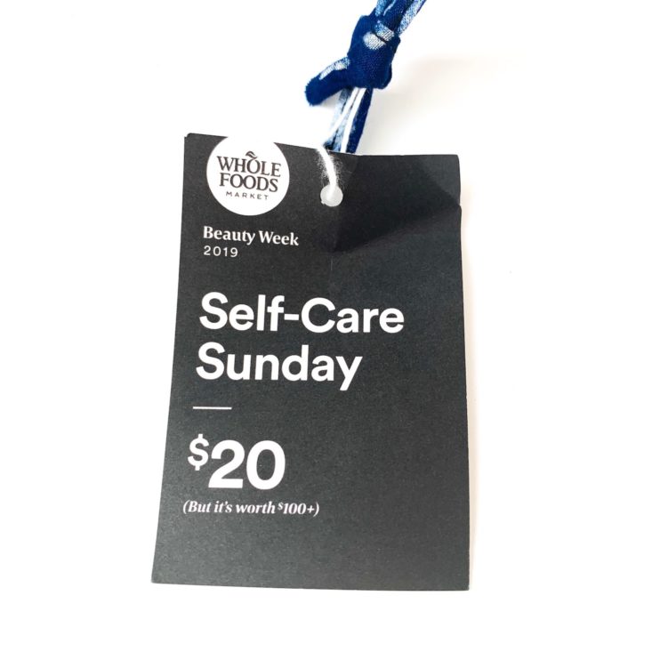 Whole Foods Self-Care Sunday 2019 - Bag Front