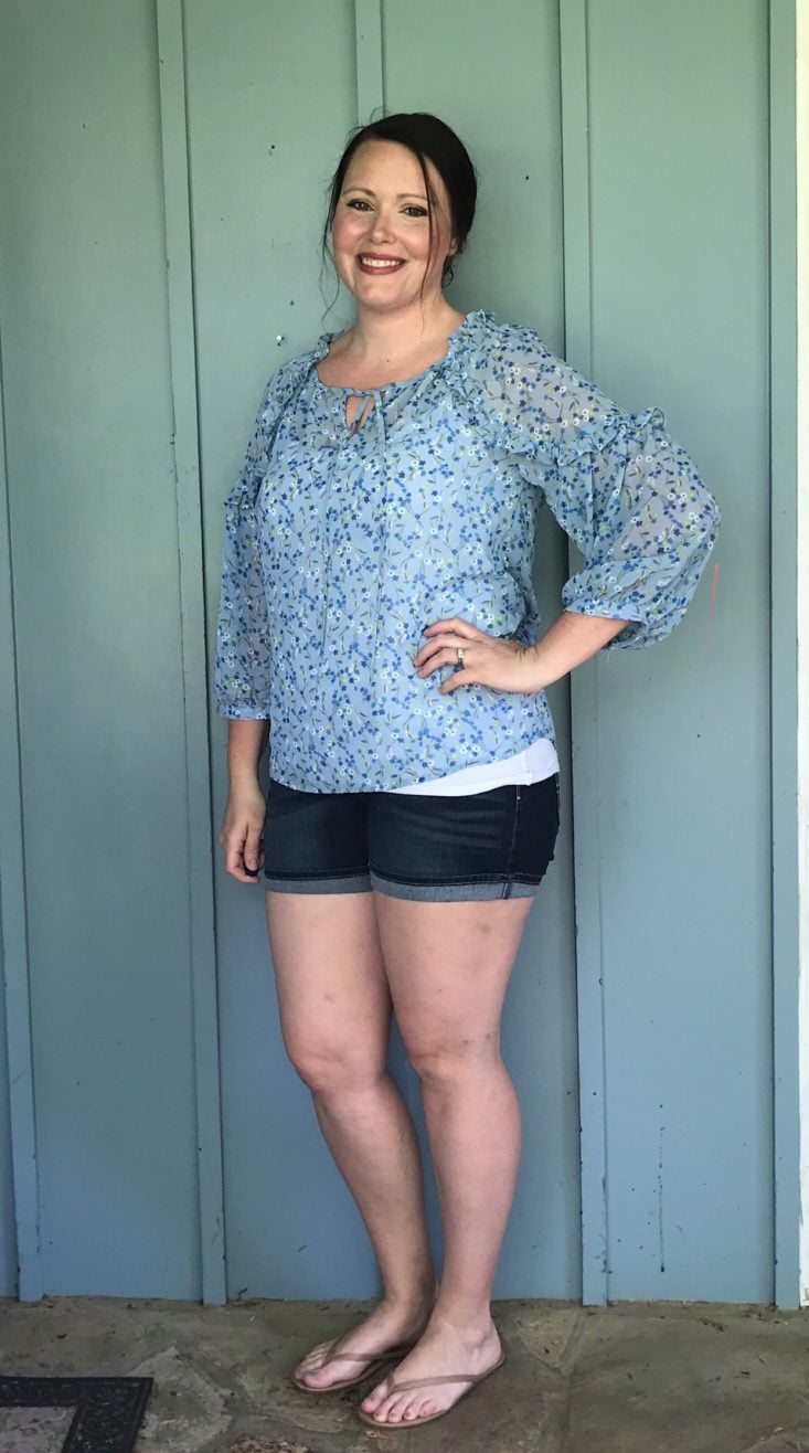my fashion crate styling subscription review may 2019 blue blouse