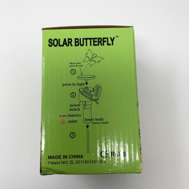 Coffee and a Classic Subscription Box Review April 2019 - Solar Garden Butterfly (Color May Vary) 3 Top