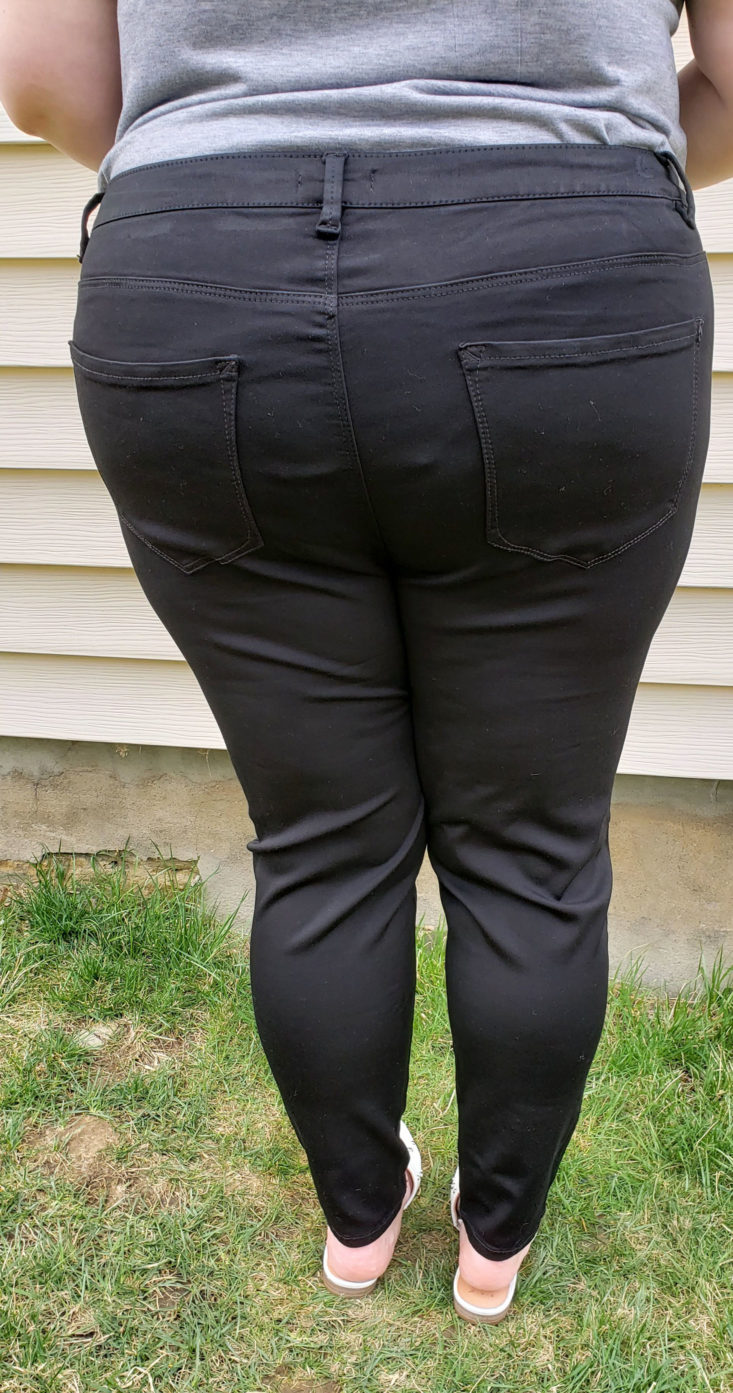 Dia & Co Subscription Box Review March 2019 - Garnet Skinny Jeans by Garnet Size 22 4 Back