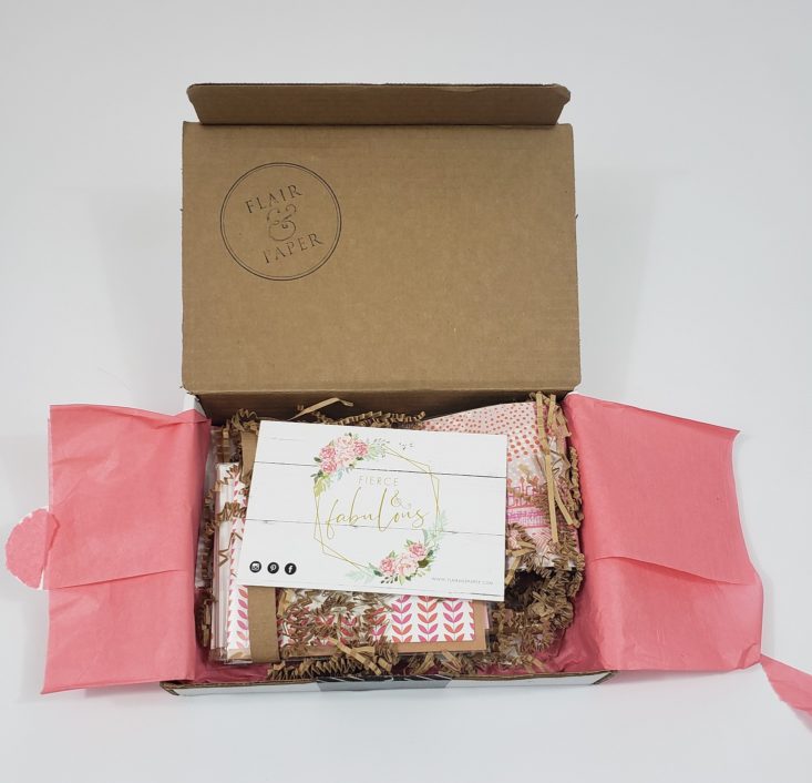 FLAIR & PAPER Subscription Box Review May 2019 - Box Open 2 Top