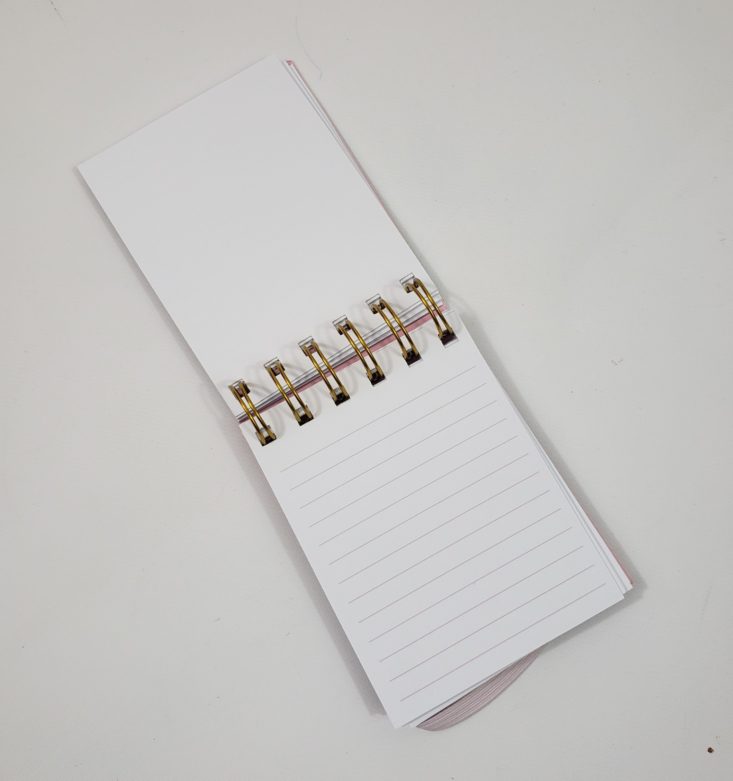 FLAIR & PAPER Subscription Box Review May 2019 - Spiral Notepad by Lady Jane 3 Top