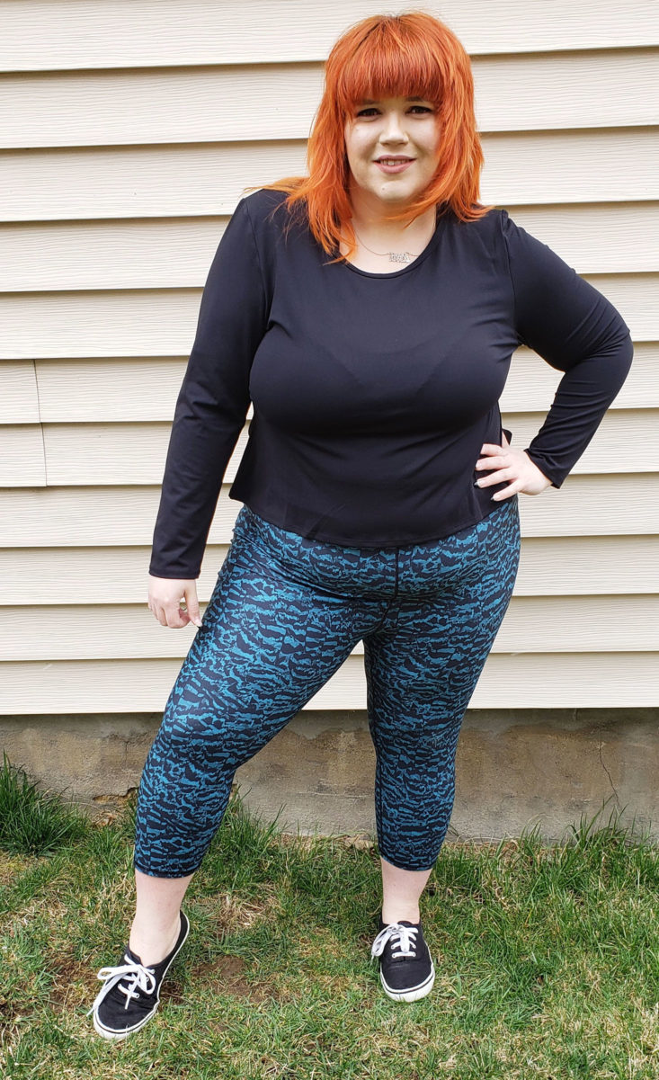 Fabletics Plus Size March 2019 Box - Avery LS Top In Black Size 3x 1
