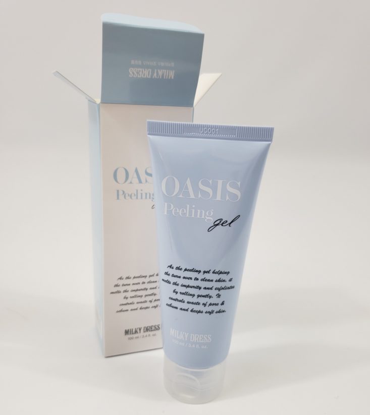 Facetory Lux Box Deluxe Review May 2019 - Milky Dress Oasis Peeling Gel 2 Front