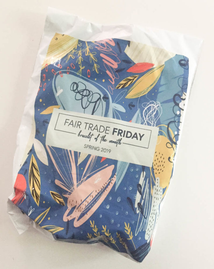 Fair Trade Friday Bracelet of the Month April - 2019 box