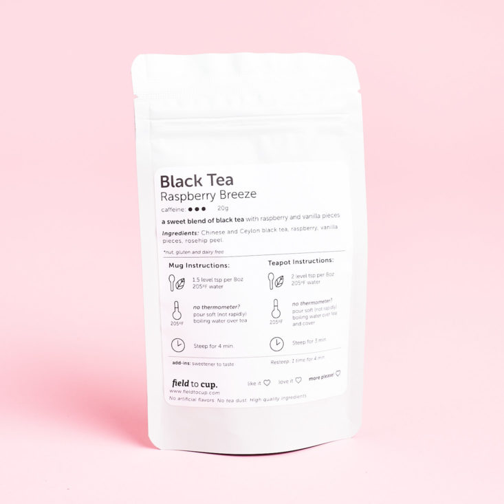 Field to Cup Discoverer May 2019 tea subscription box review 