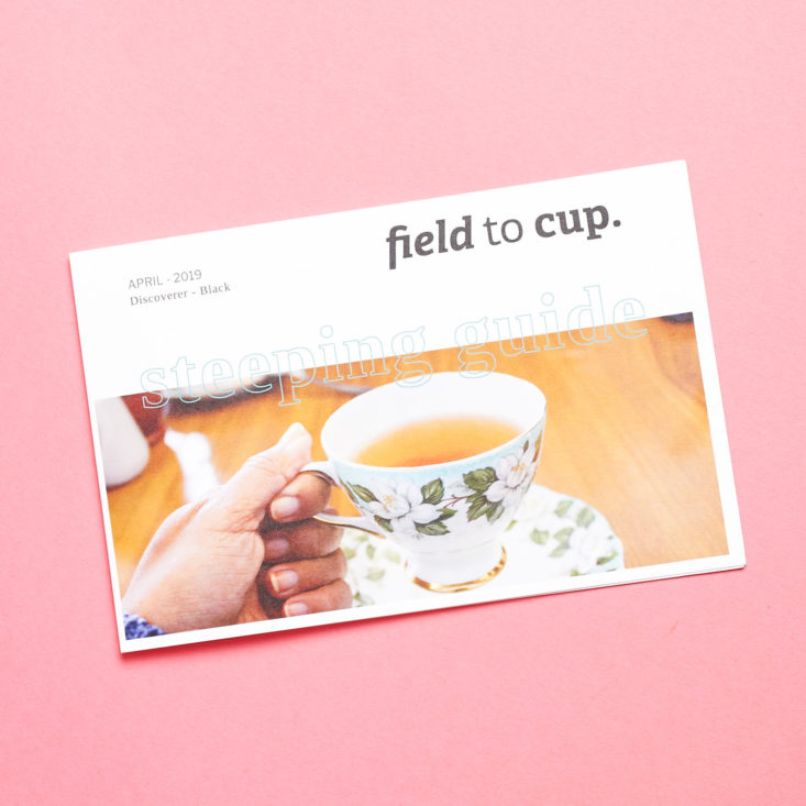Field to Cup April 2019 review card front