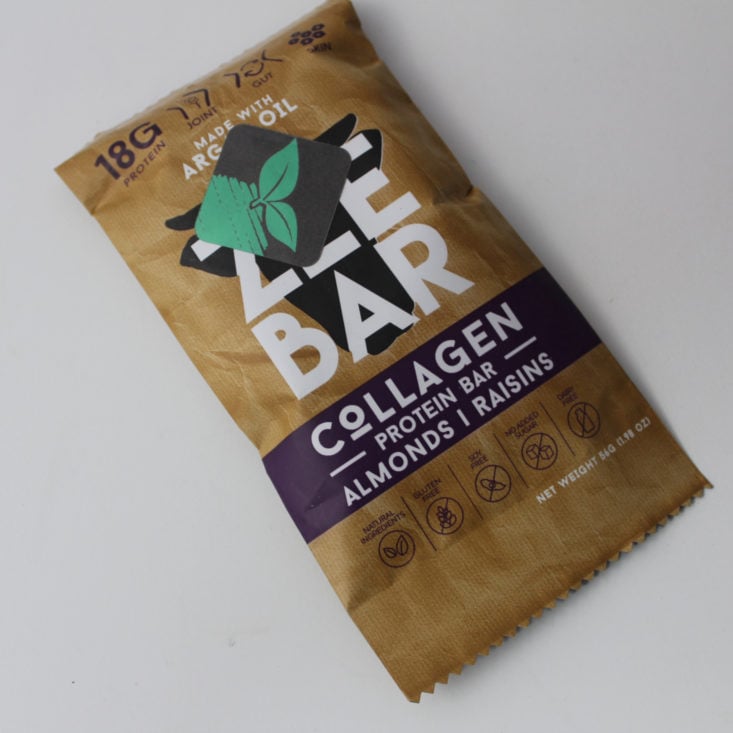 Fit Snack Box May 2019 - Zee Bar Collagen Protein Bar in Almonds and Raisins