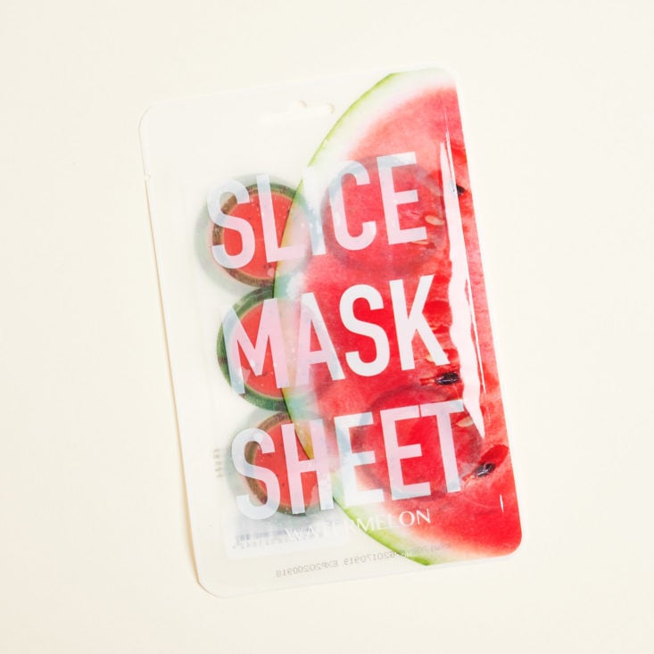 Glossybox May 2019 beauty box subscription review melon mask front