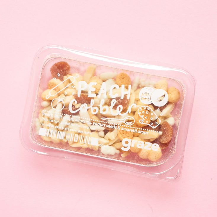 Graze April 2019 snack subscription review peach cobbler