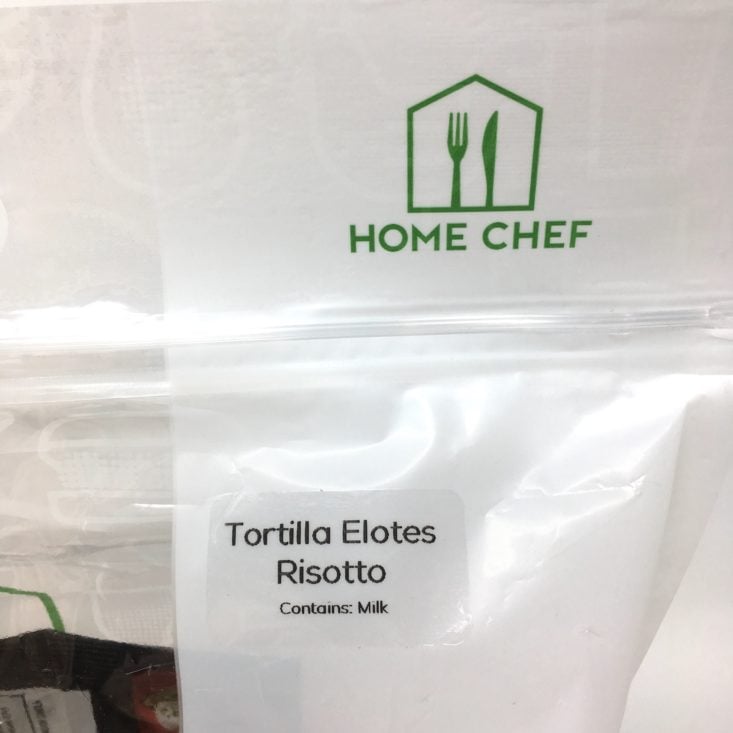 Home Chef Subscription Box Review May 2019 - RISOTTO BAG LABEL