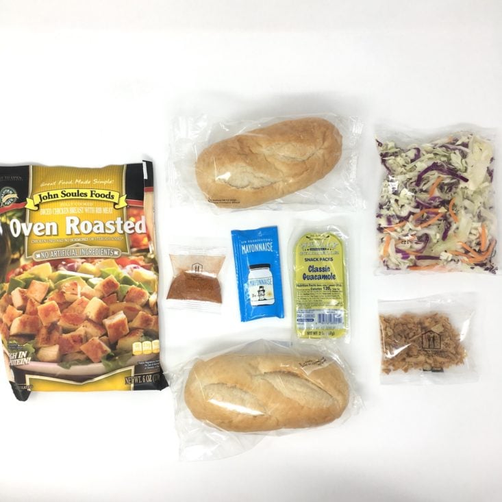 Home Chef Subscription Box Review May 2019 - SANDWICH LAYDOWN