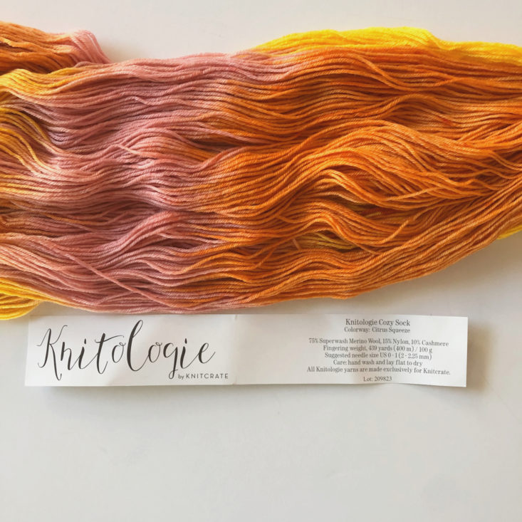 Knitcrate Yarn May 2019 - Yarn Label