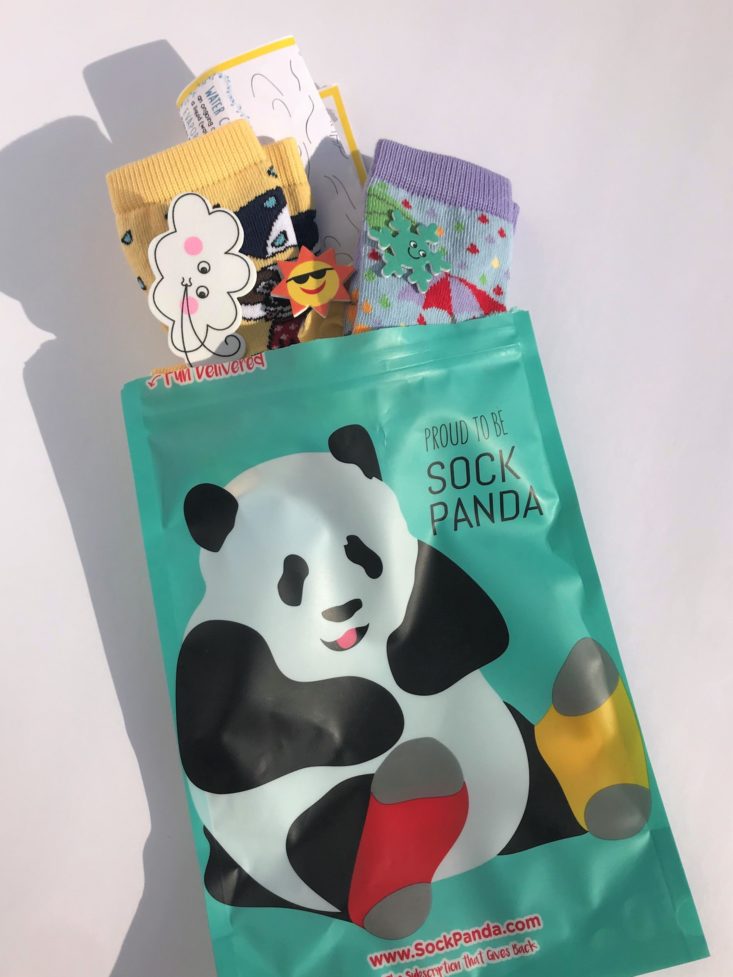 Panda Pals Kid’s Socks May 2019 - Opened Socks With Package