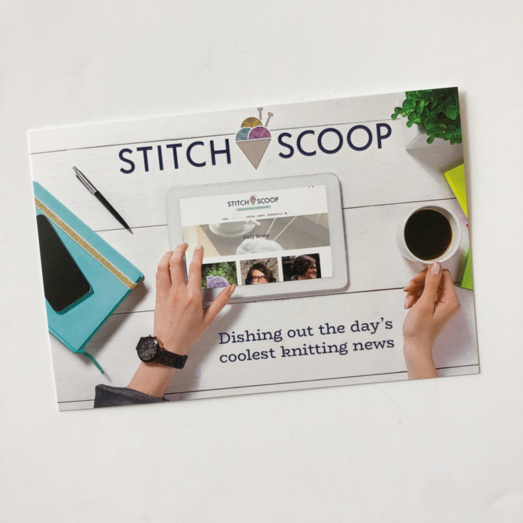 PostStitch KnitStitch May 2019 Review - Card Two Front