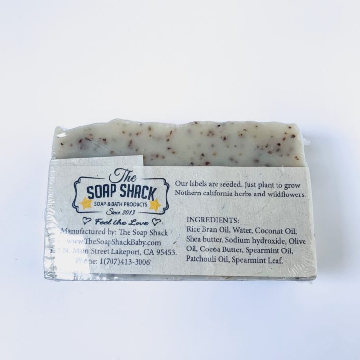 Soap Shack The Soap Club April 2019 - Uplifting Spearmint and Patchouli Handmade Soap Bar 2